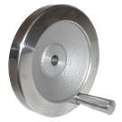 Hand Wheels – Solid Square Design (Aluminum) with Tapped Hole for Handle