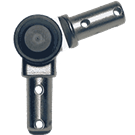 Adjustable Locking Hubs – Stainless Steel, Two Round Ends (Inline Version for 220° Adjustment)