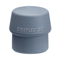 Simplex Hammers – Type B Inserts: Gray Thermoplastic (Medium Soft)