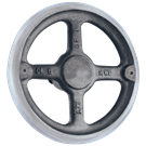 Hand Wheels – Straight-Spoke Rounded Design (Cast Iron or Aluminum)