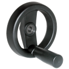 Hand Wheels – Two-Spoke Rounded Design (Thermoplastic) with Revolving Handle