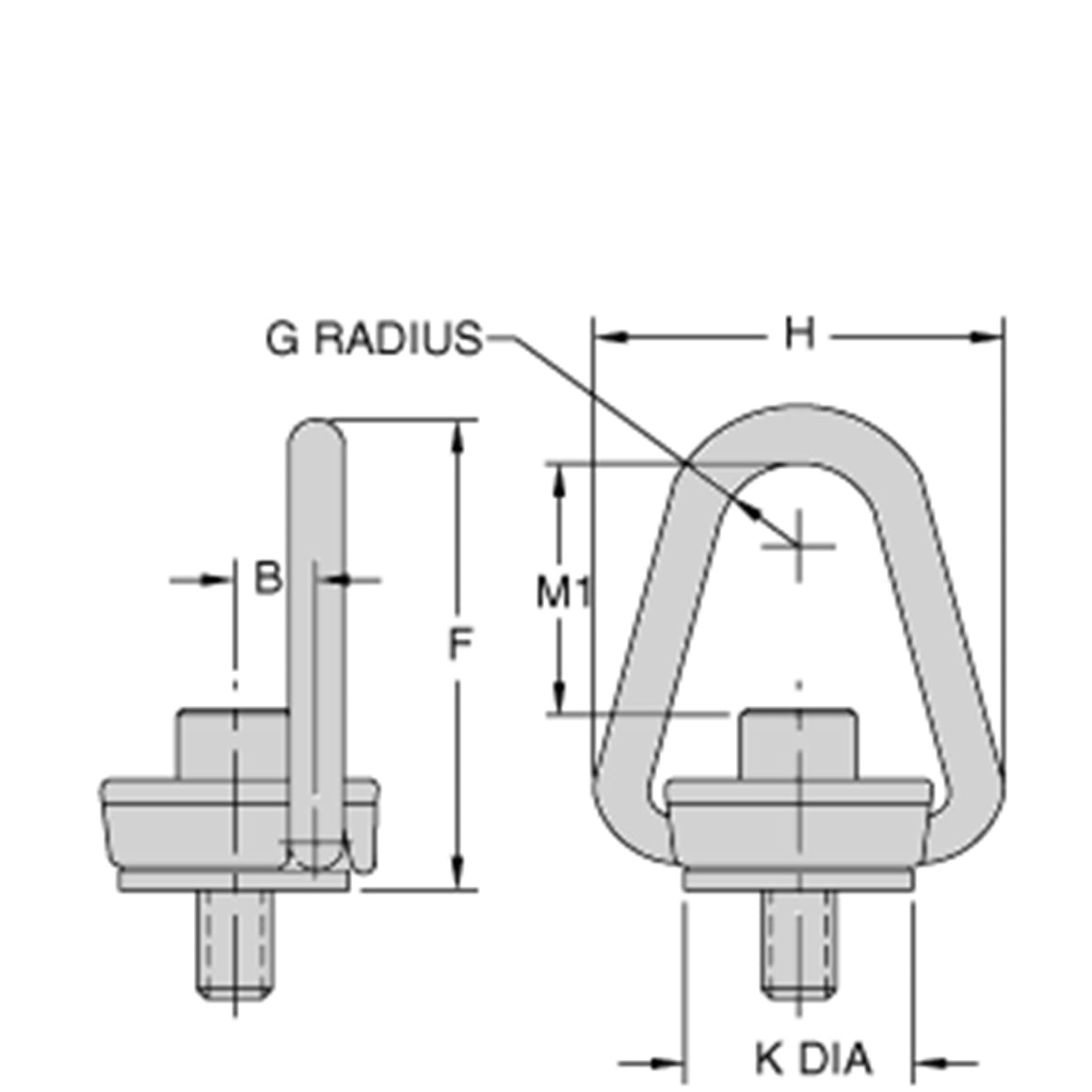 HeavyDuty® SidePull Hoist Rings (DRing Type) Carr Lane