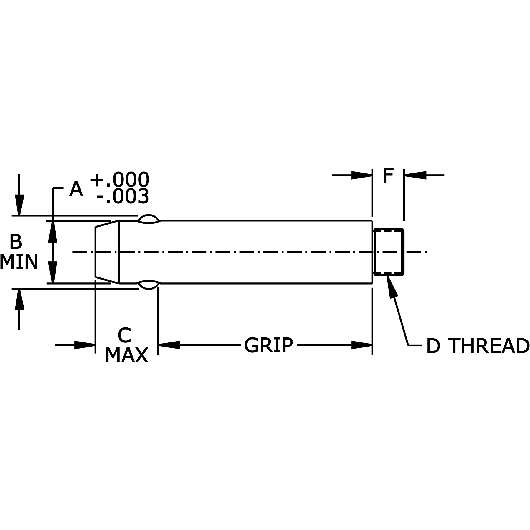 Threaded Detent Pins Carr Lane 