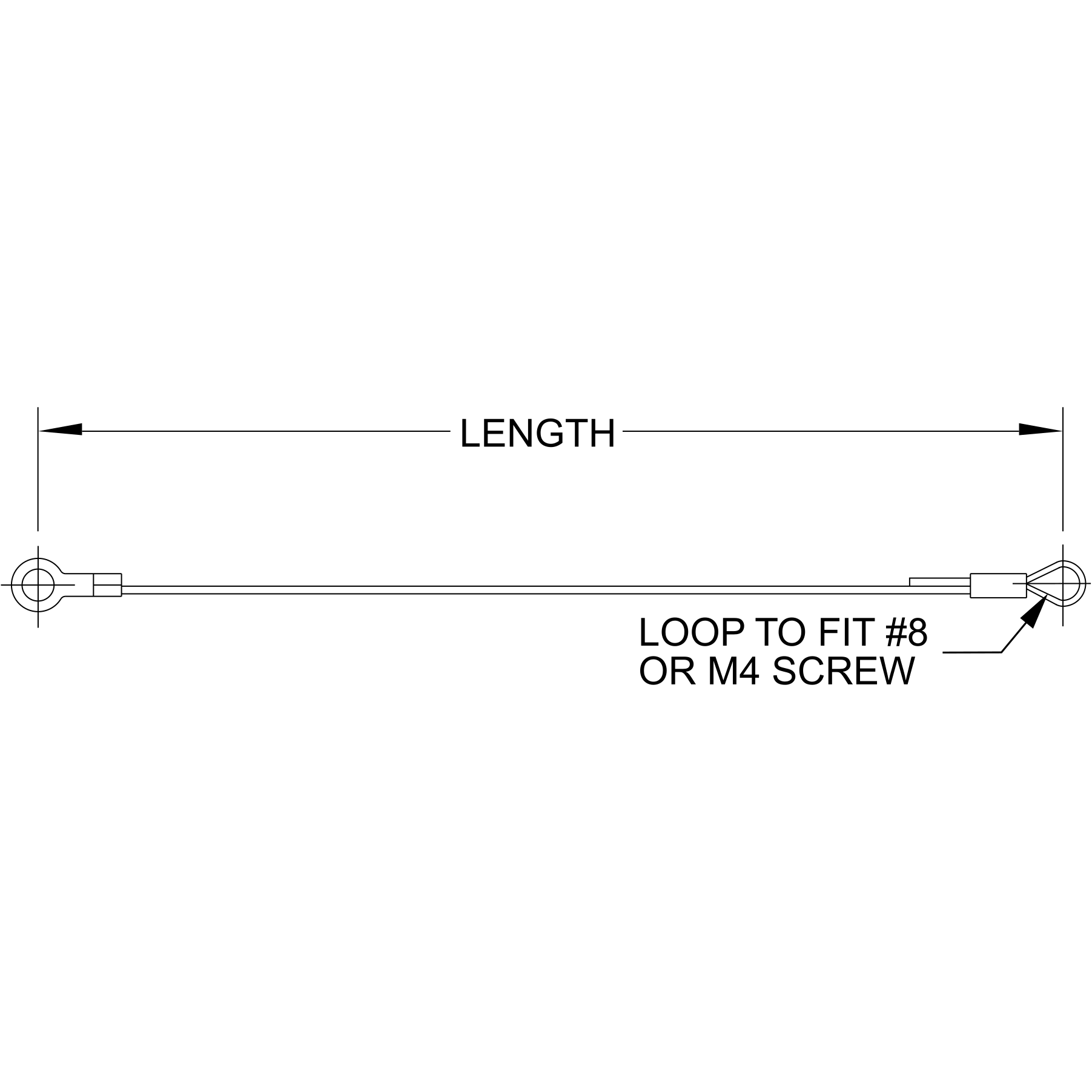 Cable Assemblies – Type 8 (#10 Terminal Left End / Loop Right End ...