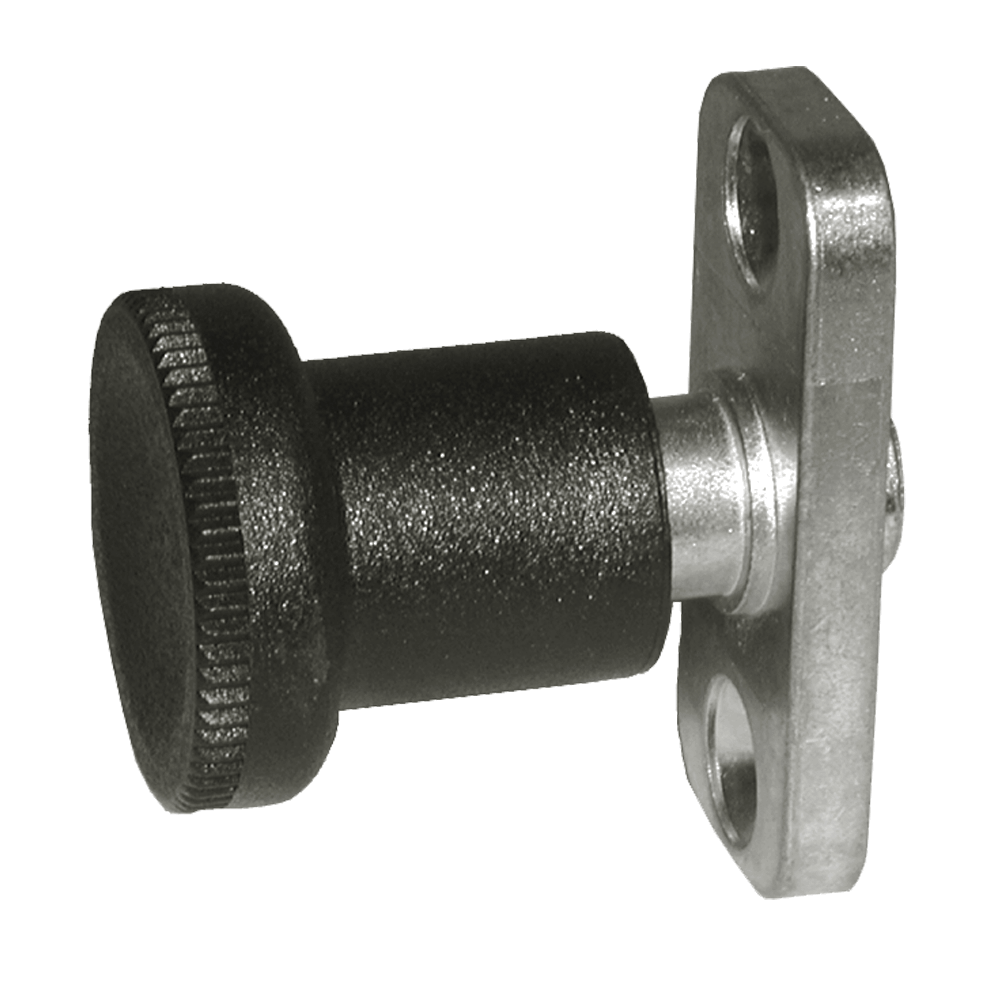 HandRetractable Plungers Knob Handle with Mounting Plate (Locking Type) Carr Lane