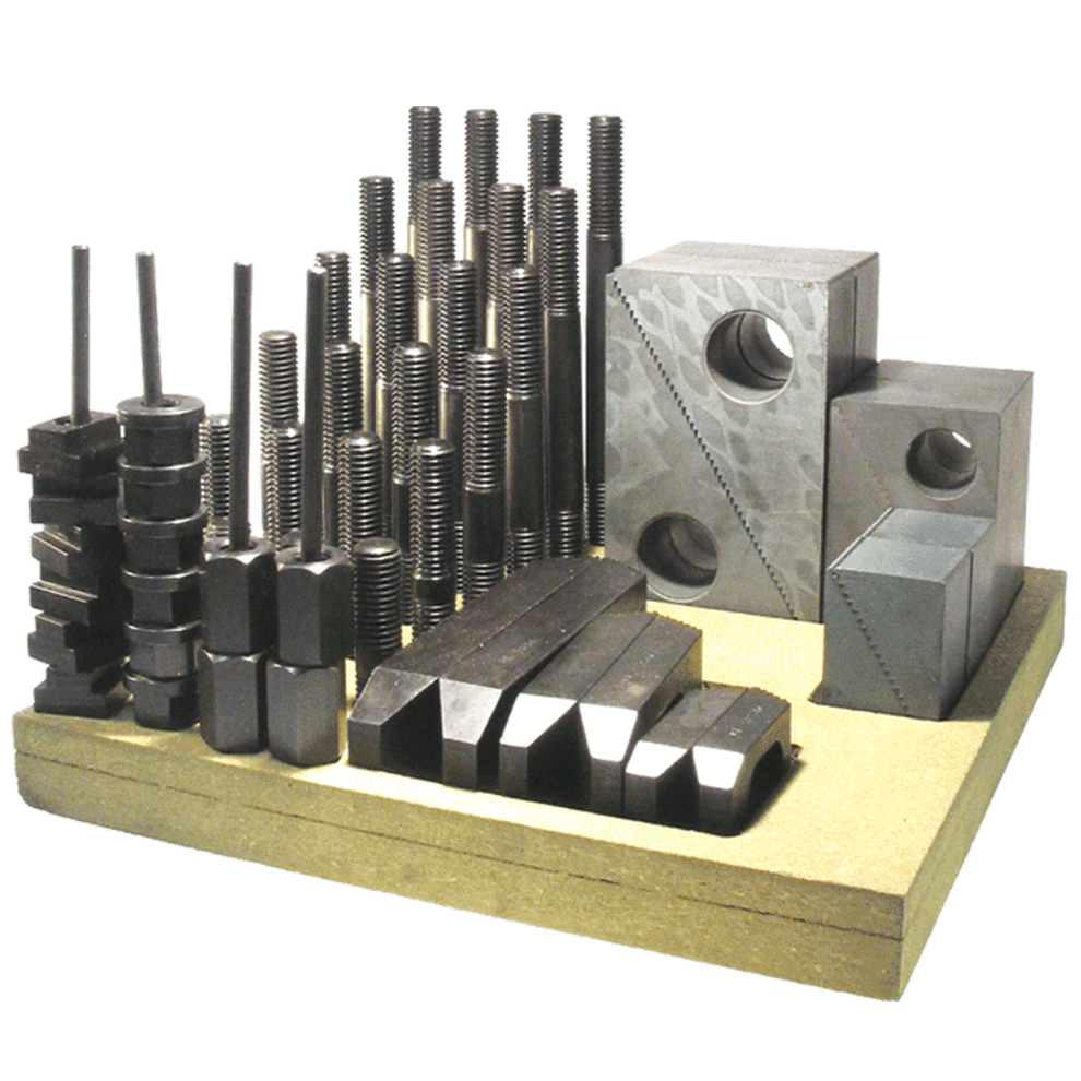 Details about   CLAMPING KIT SET OF 24 PCS BLOCKS CLAMPS 6MM STUDS 8MM TEE NUTS MILLING 