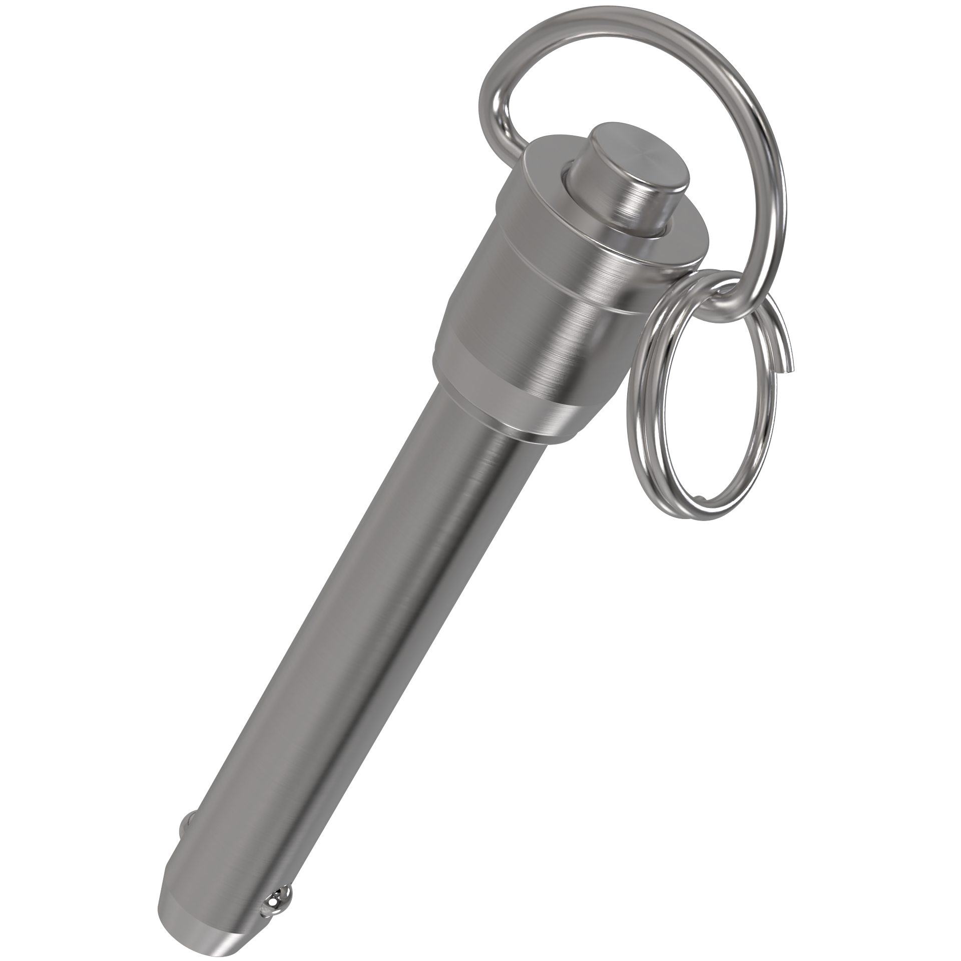 6mm Stainless Steel Quick Release Ball Lock Pin - 30mm Usable Length, Push Button Self-Locking