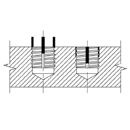 Bollhoff Plain, M8 Steel Insert 23307080230, 16mm