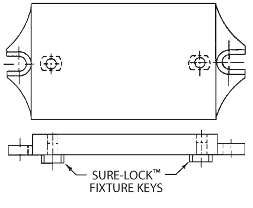 Table Slot Size 14mm CL-14-SLFK Carr Lane Manufacturing Sure-Lock Fixture Key 