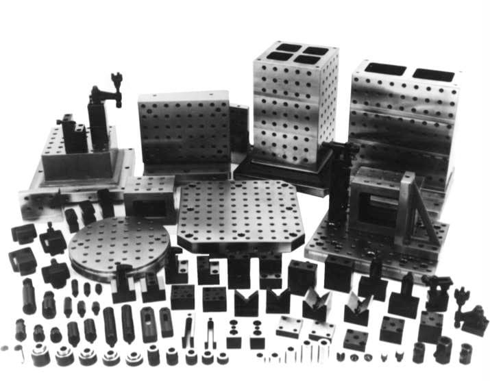 Typical components of a modular-workholdng system