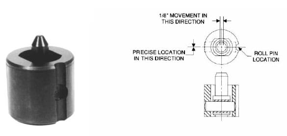 Diamond locating pins