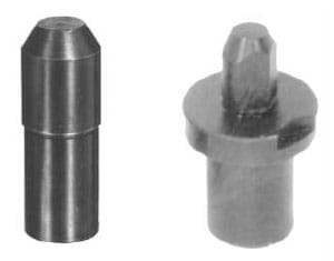 Two common types of locating pin