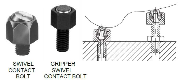 Swivel contact bolts