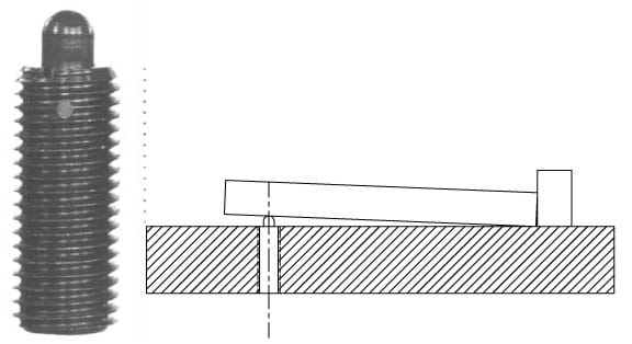 Spring plungers have a cylindrical plunger with a rounded end