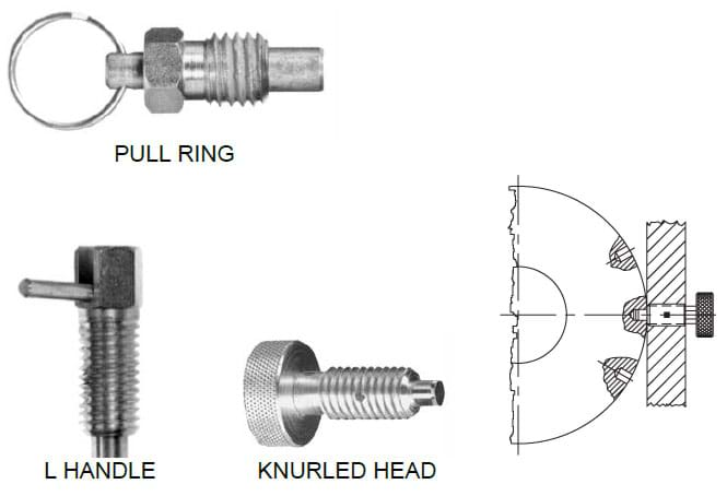 Hand-retractable plungers are spring-loaded plungers