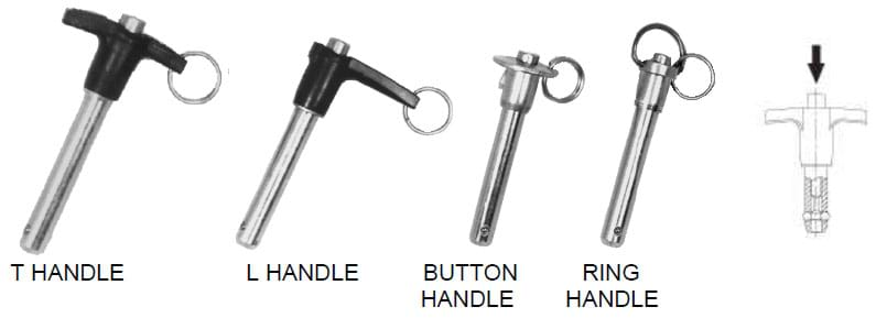 Single-acting Ball Lock Pins