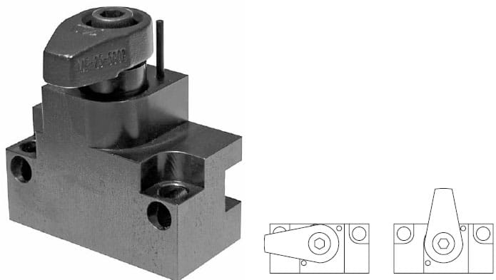 Hook-clamp mounting blocks