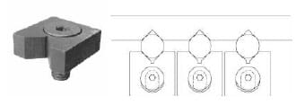 Serrated adjustable clamps grip